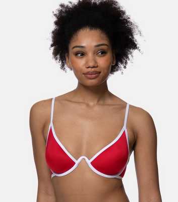 Dorina Red Cross Back Non Padded Bikini Top