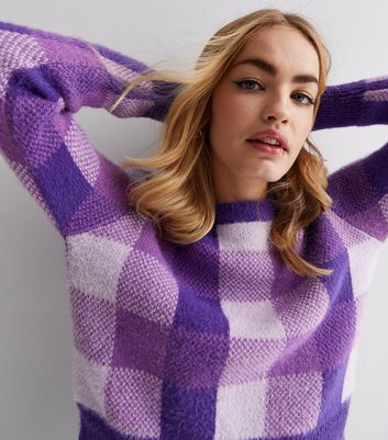 Purple long sale sleeve sweater