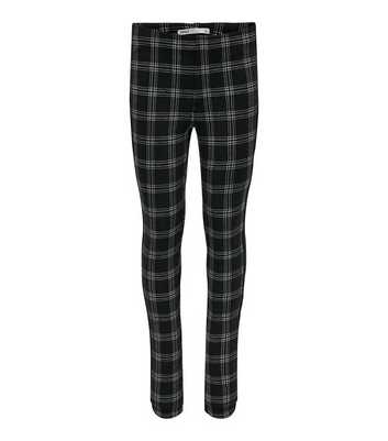 KIDS ONLY Black Check High Waist Leggings