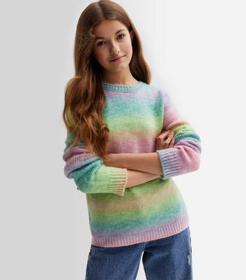 Girls hot sale rainbow jumper