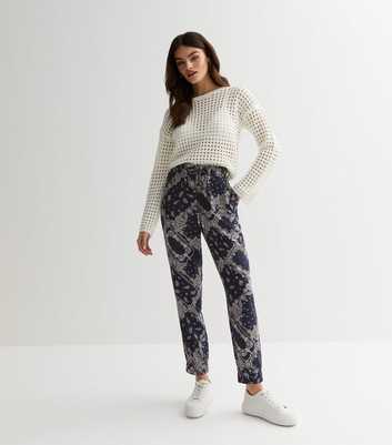 Blue Paisley Joggers