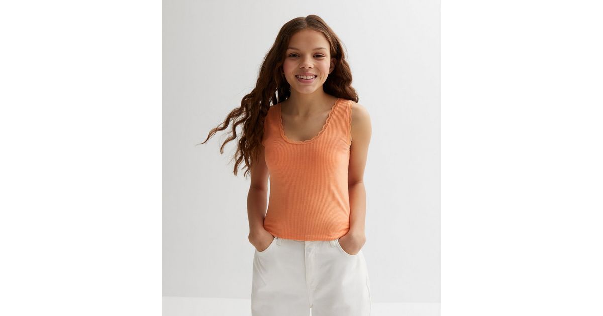 Coral Ribbed Collared Sweater Vest