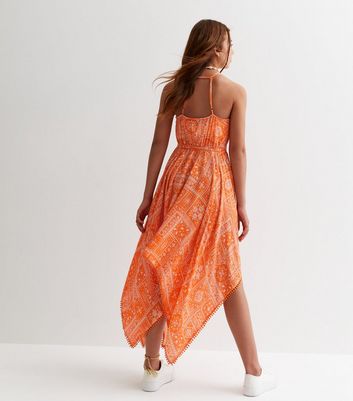 Orange beach outlet dress