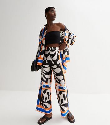 Buy New Look Nylon Shimmery Black Trousers Online for Women  Etashee