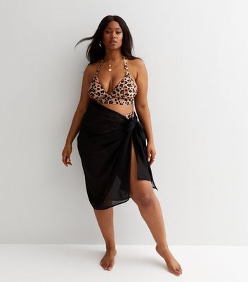 Plus size sale black sarong