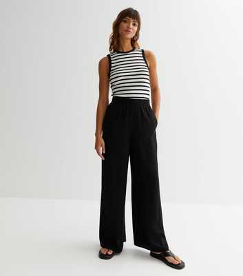 Black Wide Leg Trousers