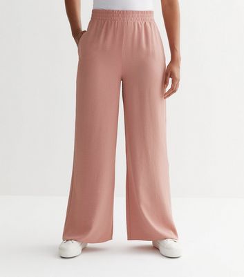 Dusty pink outlet wide leg trousers