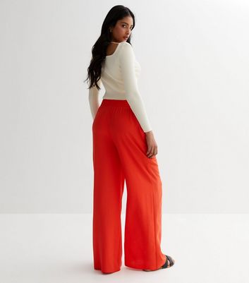 Orange store loose pants