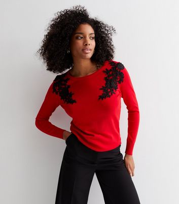 New look store red jumper