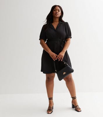 navy bardot foldover wrap dress