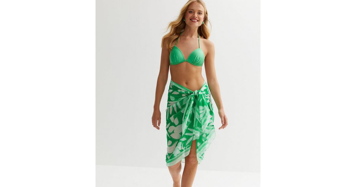 Mossman Sarong in Green, Beach Cover-up
