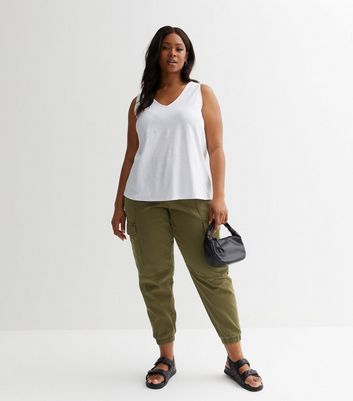 Olive green hotsell plus size vest