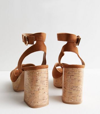 Two Strap Tapered Heel Sandal (WW) | Heels, Wide width shoes, Strap heels