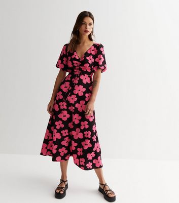 Pink black dresses new look hotsell