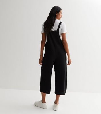 Black dungarees sales jumpsuit