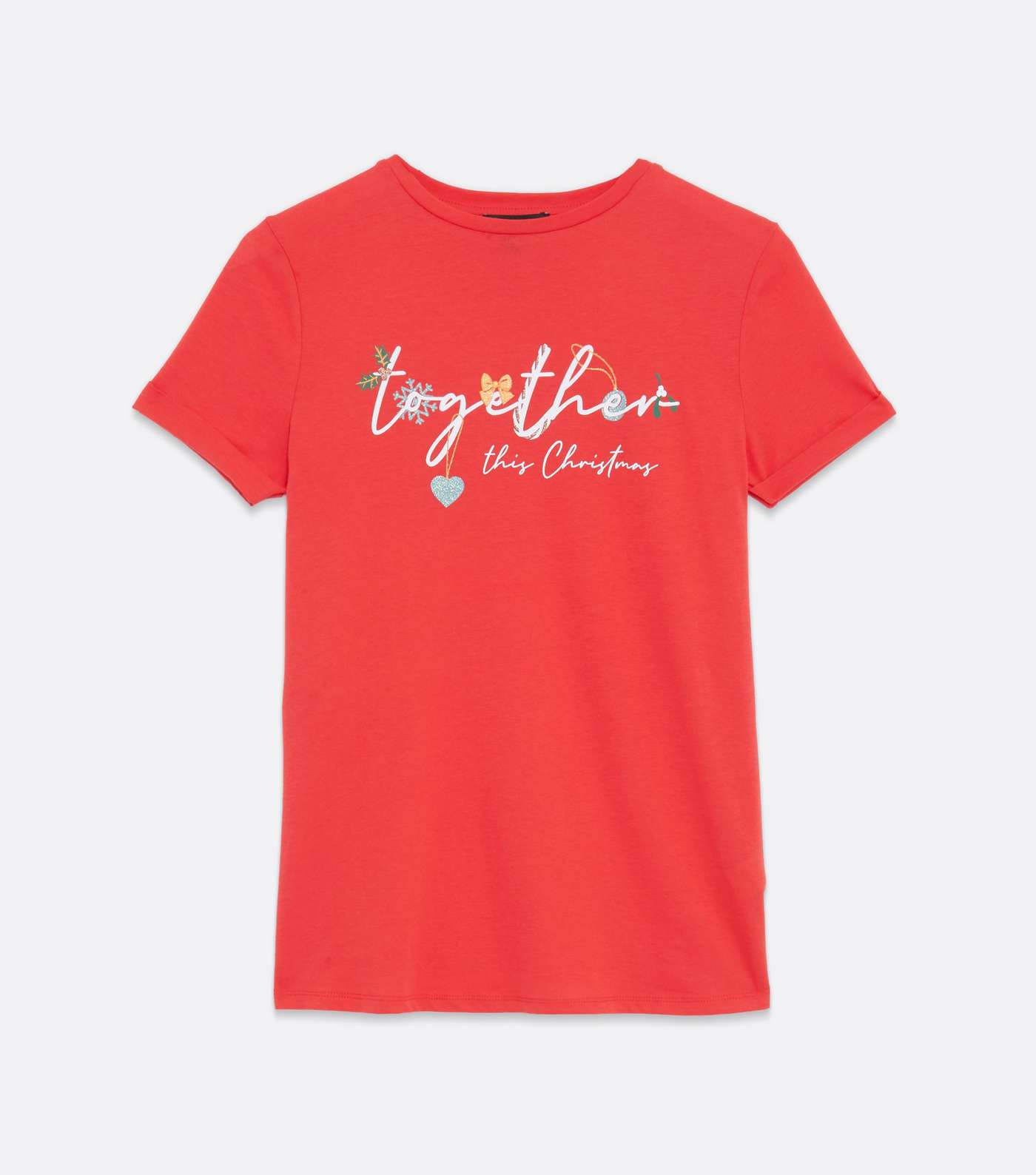 Maternity Red Together This Christmas Logo T-Shirt