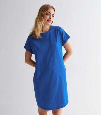 Royal blue t clearance shirt dress