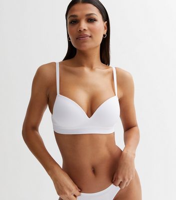White Moulded Seamless Bra