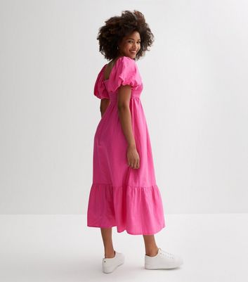 4 Ways to Wear a Pink Midi Dress (Dressy + Casual) | Merrick's Art