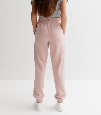 Pale pink cuffed online joggers