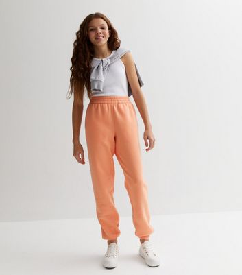 Bright sales orange joggers