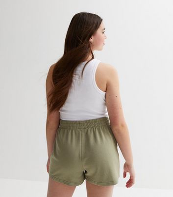 High waisted jogger outlet shorts