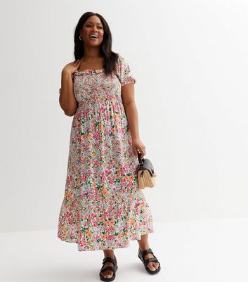 Modest floral shop maxi dress