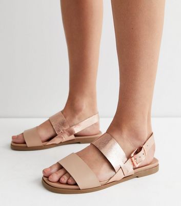 Dune rose cheap gold sandals