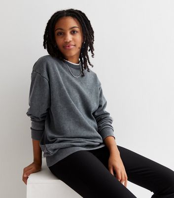 New look grey online sweatshirt