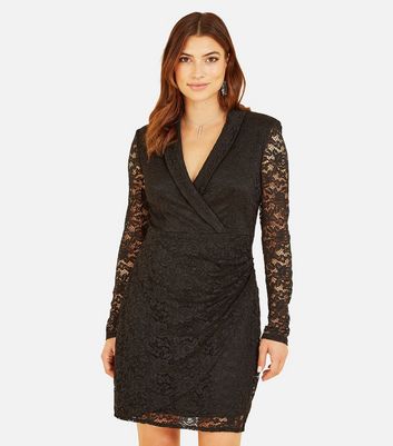 Mela london long store sleeve lace dress