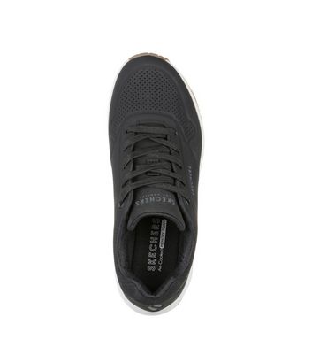 Skechers Black Wedge Uno Stand On Air Trainers New Look