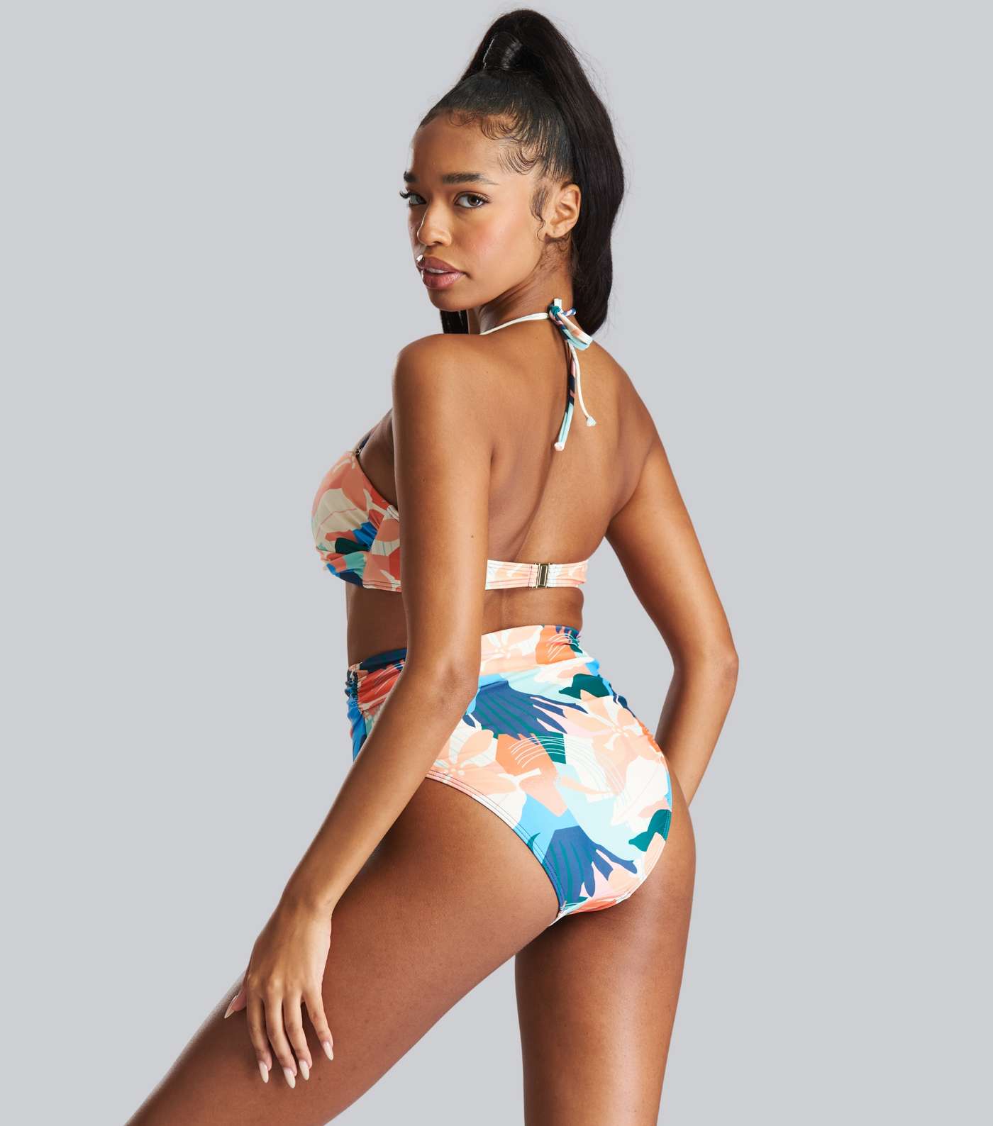 South Beach Multicoloured Tropical Twist Bikini Set Image 4