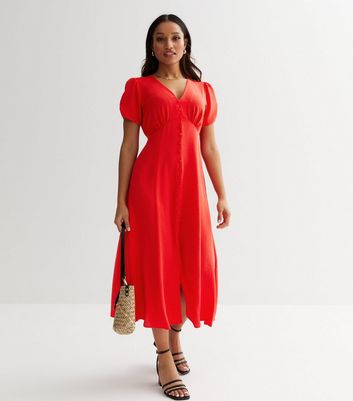 Petite red hot sale gown