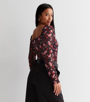 floral bodysuit blouse