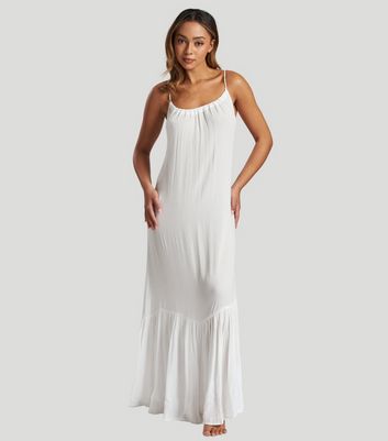 New look white maxi dress best sale