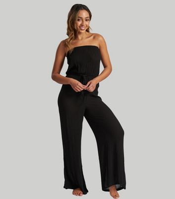 Black beach jumpsuit online