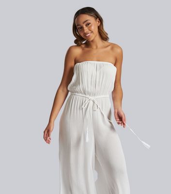 White deals beach jumpsuit