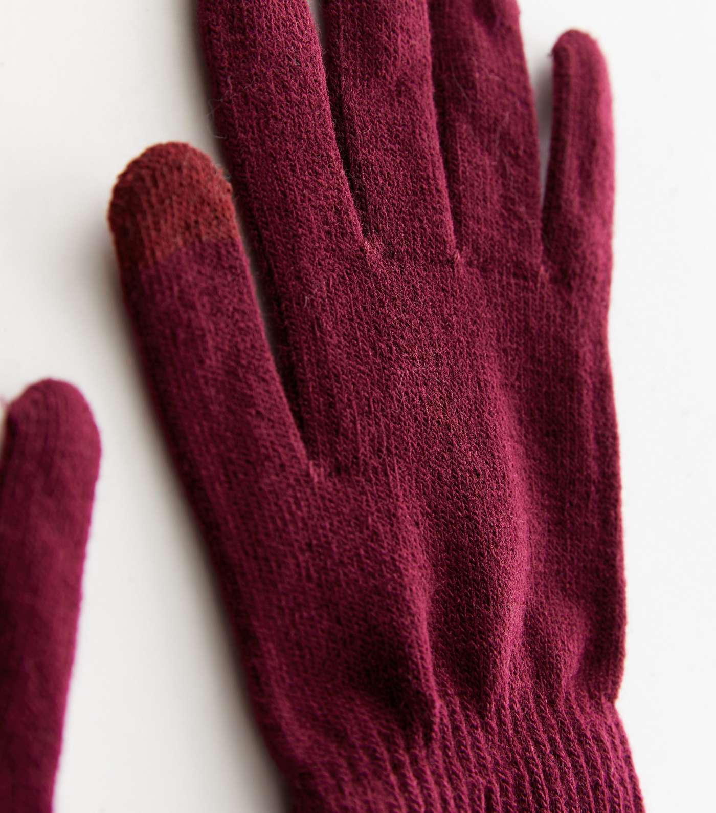 Burgundy Smart Gloves Image 2
