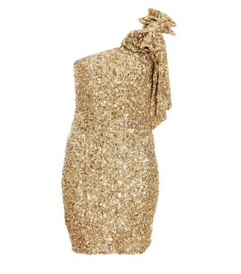 Gold sparkly dress on sale short