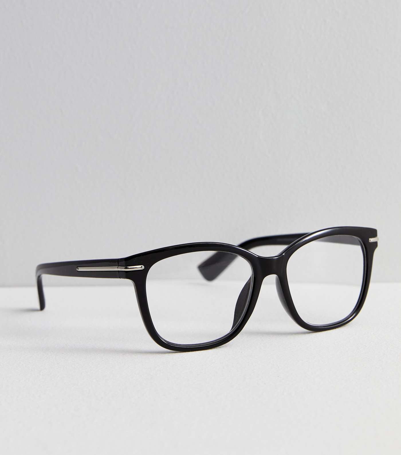 Black Large Rectangle Reading Glasses Image 2
