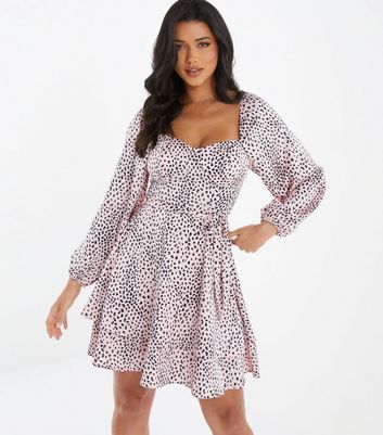 New look leopard print skater dress best sale