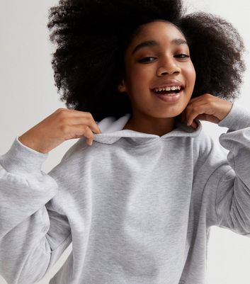 Girls best sale grey hoody