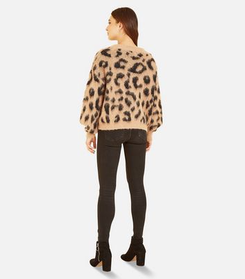 leopard print cardigan jacket