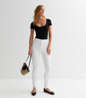 White Lift & Shape High Waist Yazmin Skinny Jeans