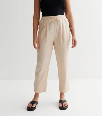 Petite hotsell linen joggers