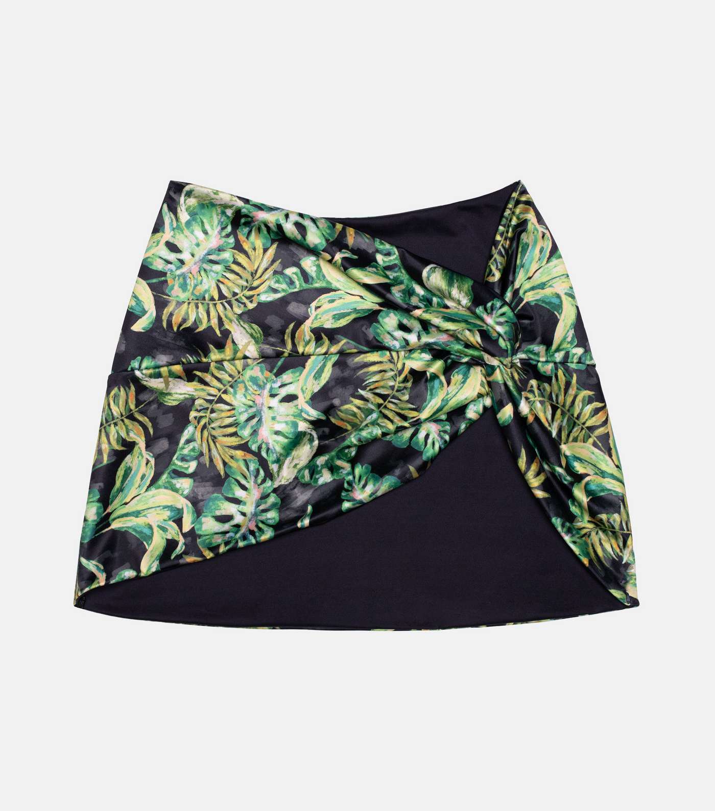 Dorina Green Tropical Leaf Print Beach Skirt Image 5