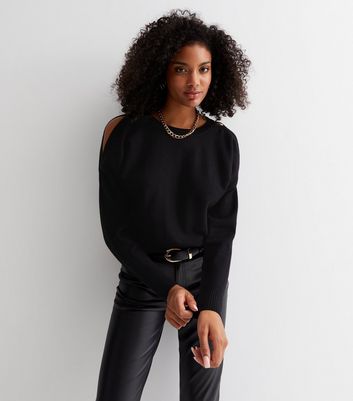 Cold shoulder sale jumper new look