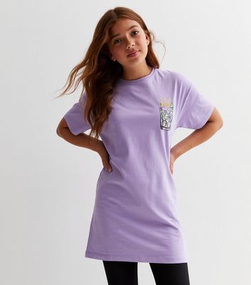 Light purple outlet t shirt dress