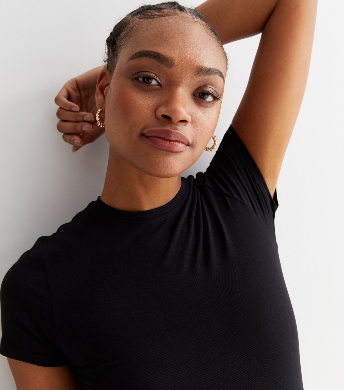 Women's Tall Black Jersey Short Sleeve Bodysuit New Look