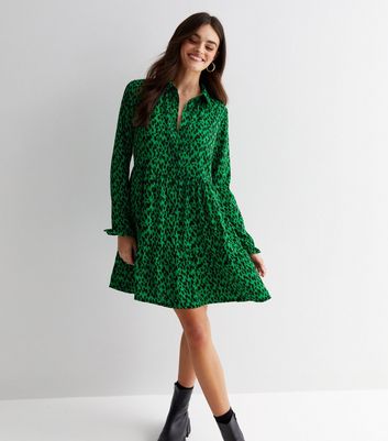 Whistles animal on sale print dress green